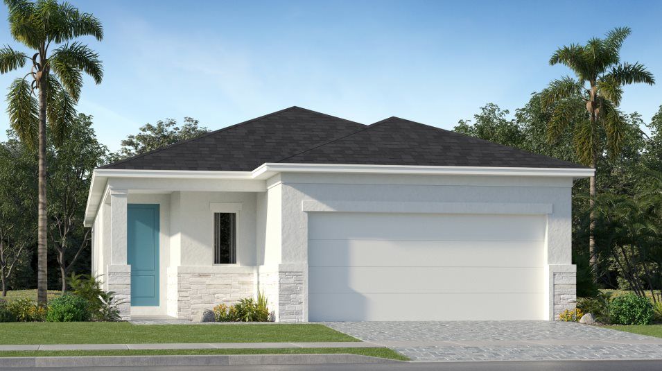 Elevation E - Exterior Rendering