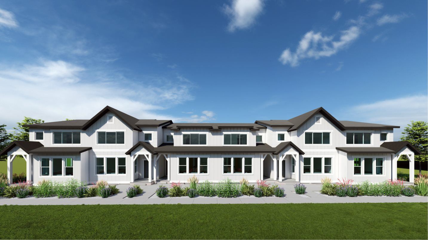 Elevation B1 - Farmhouse-style connected homes