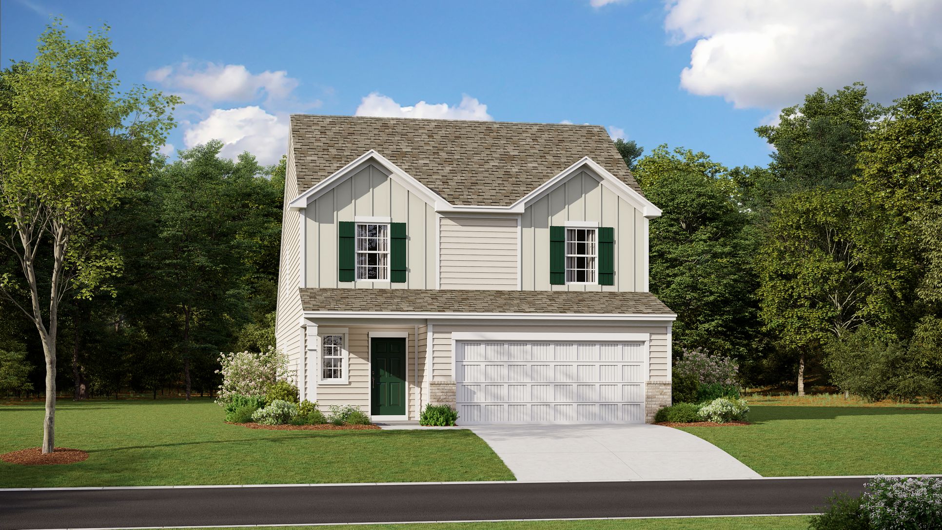Exterior:Master Plan Emerson 2305 B elev DAY
