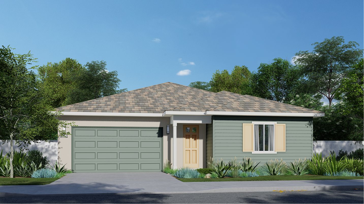Elevation A - The Links Sierra View Res1789 Modern Seaside A