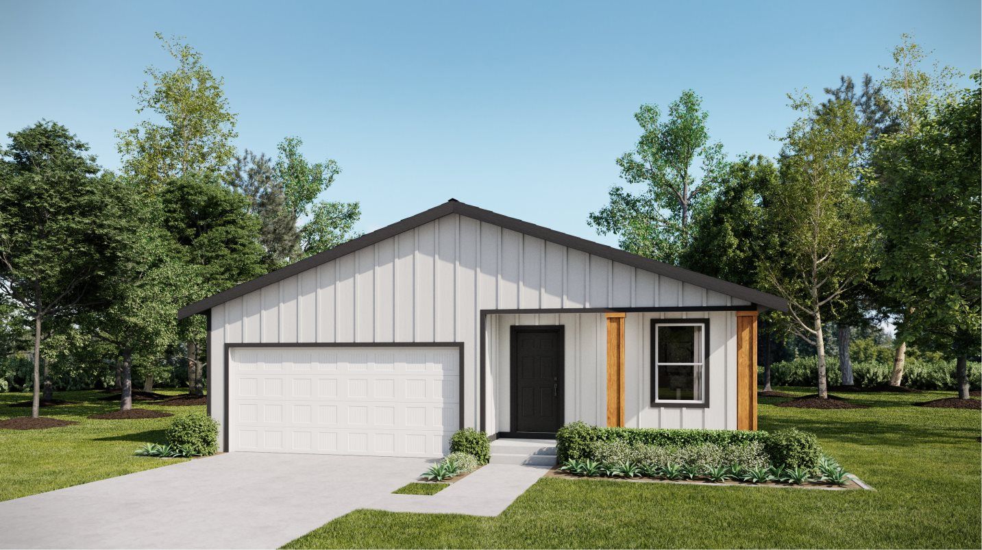 Elevation MF - Modern Farmhouse home exterior