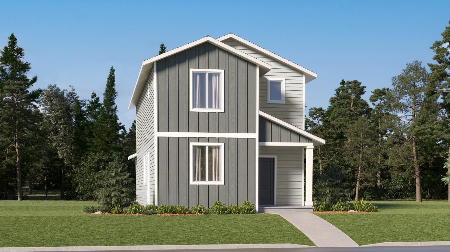 Elevation MF - Modern Farmhouse-style home