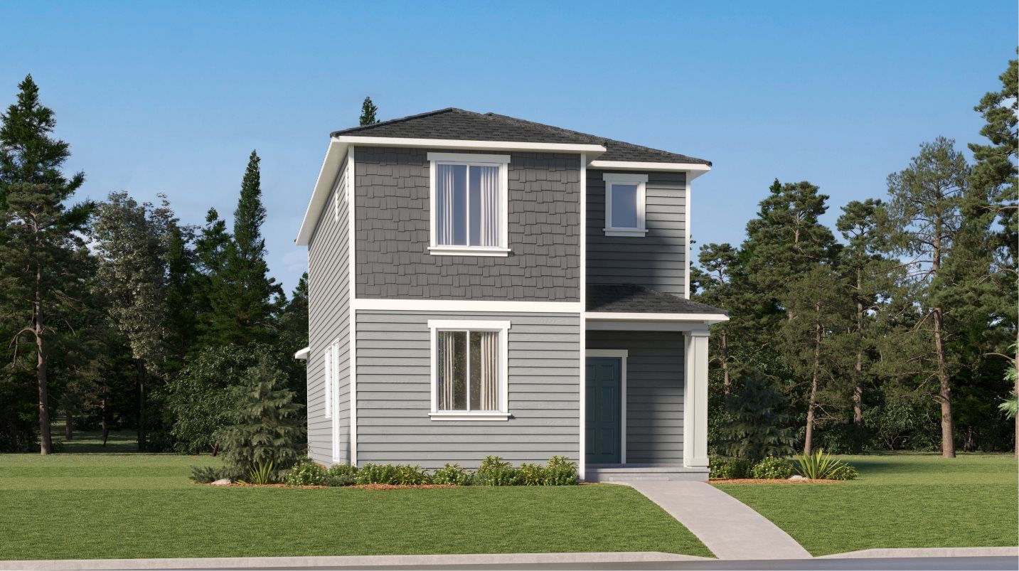 Elevation TR - Traditional-style home