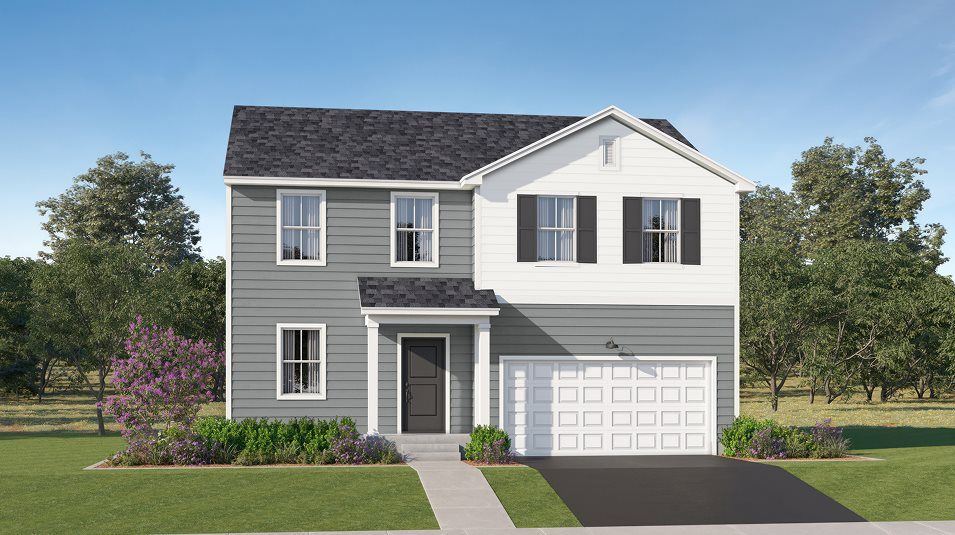 Elevation A7 - A traditional-style exterior