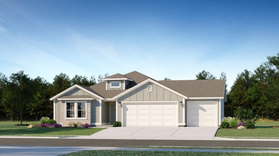 Elevation A3C - Traditional home image