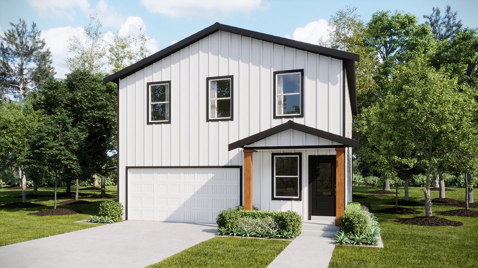 Elevation MF - 1950 Haven Stonehill Winnipeg Modern Farmhouse MF