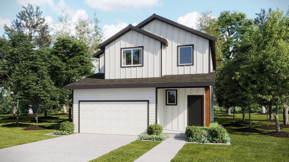 Elevation MF - Colorado Modern Farmhouse Exterior