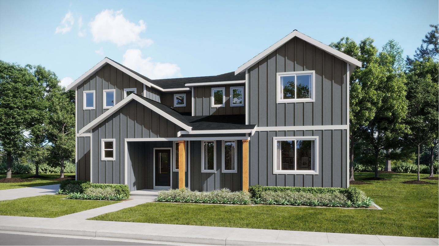 Elevation MF - Modern Farmhouse style home image