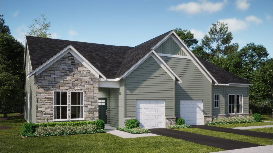 Elevation A - A traditional-inspired exterior