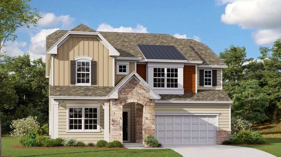 Elevation D - Forsyth 2 Car Exterior D