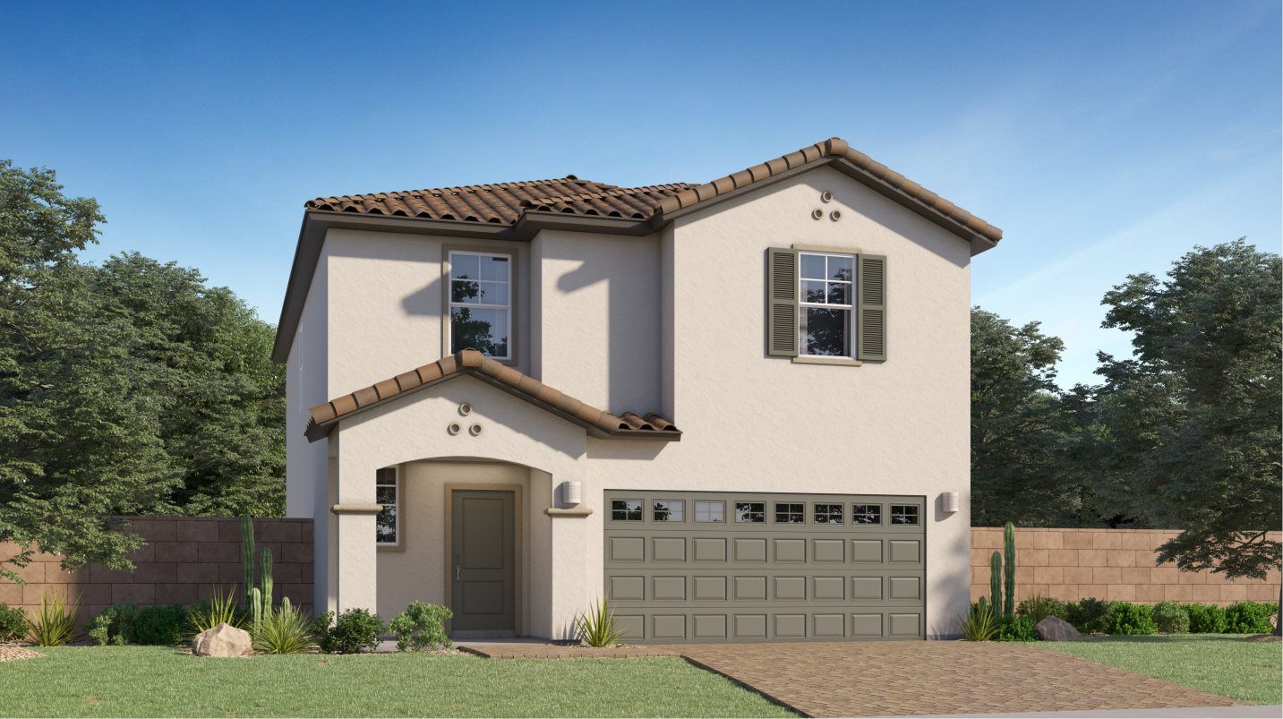 Elevation A - Spanish Colonial home image