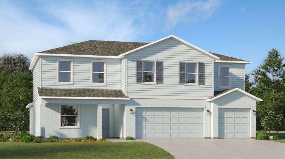 Elevation A - A traditional-inspired exterior