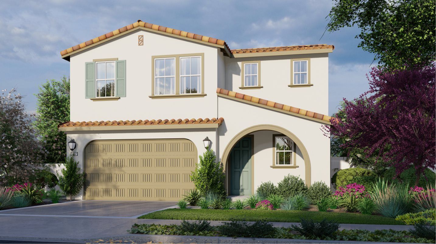 Elevation A - Exterior A - Spanish Colonial