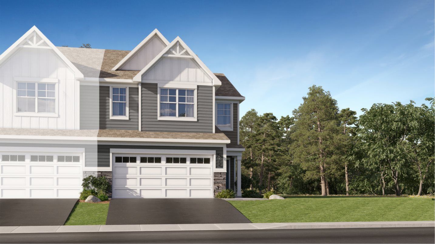 Elevation 02F - Charlotte Farmhouse Optional End Unit Exterior 2F