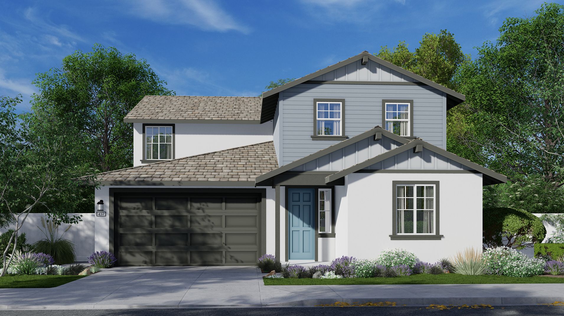 Elevation C - Exterior C – Farmhouse home