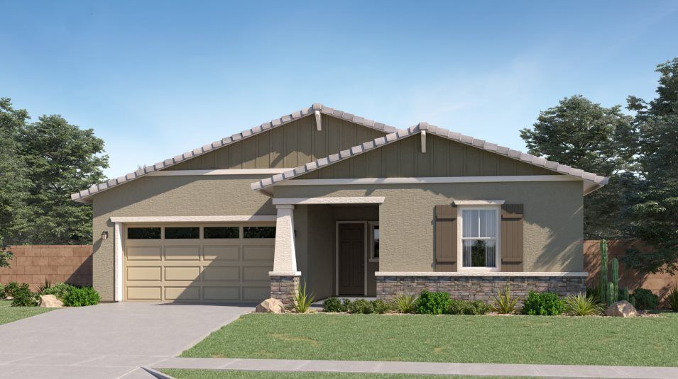 Elevation C - Craftsman home exterior image