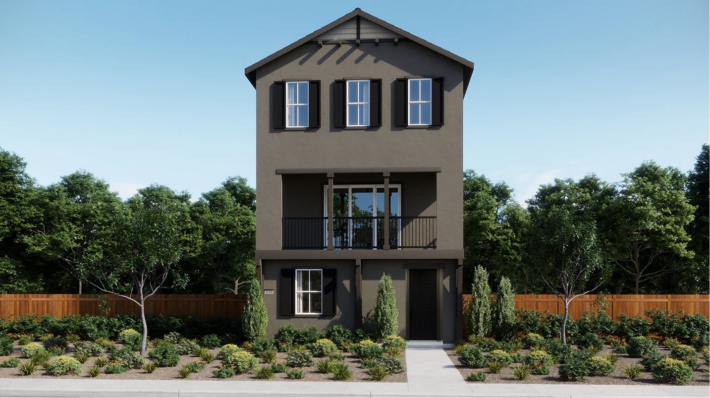 Elevation B - Exterior B - Farmhouse home exterior