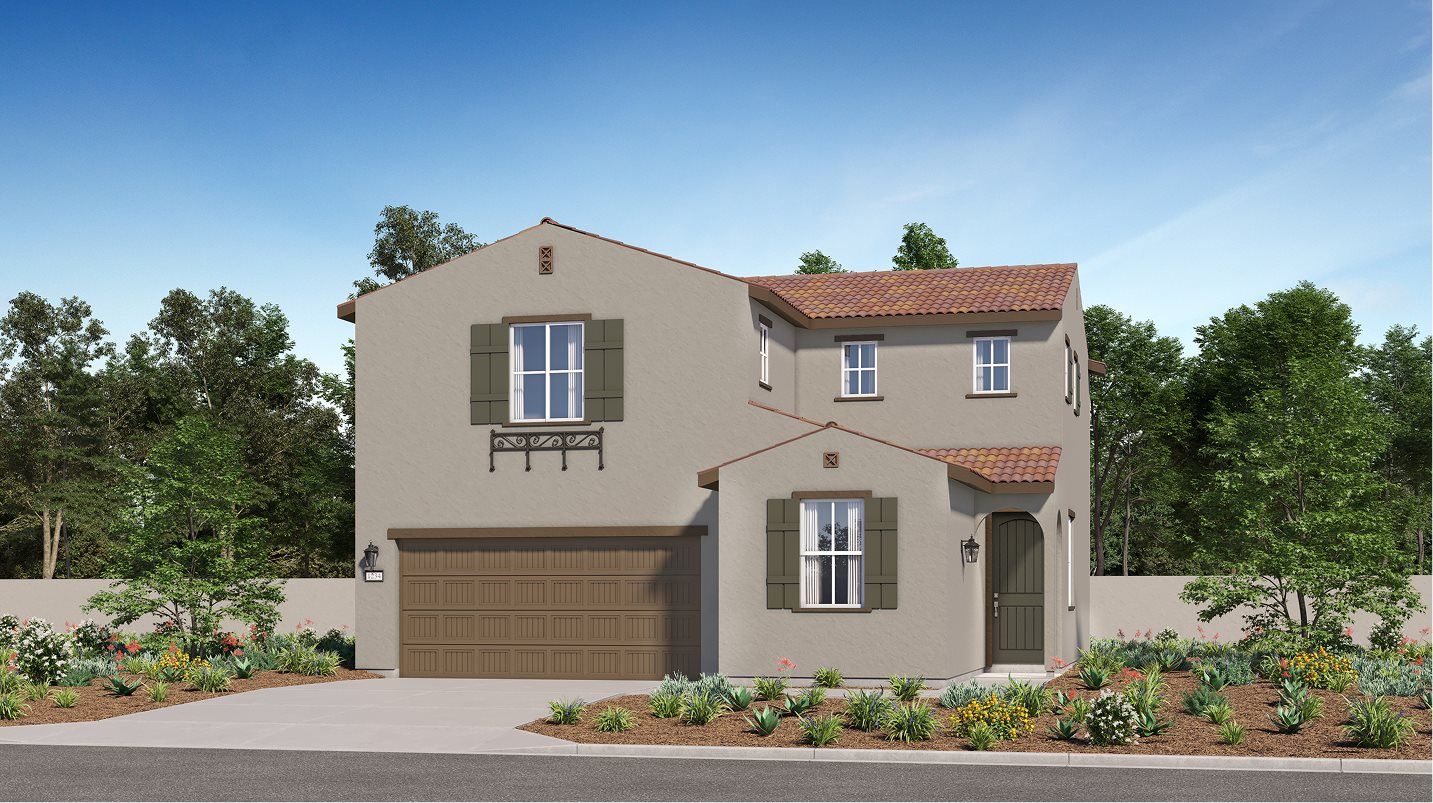 Elevation A - Spanish Colonial home image