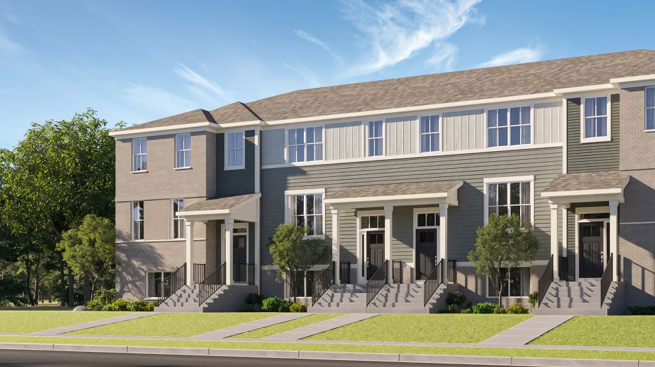 Elevation 02E - 8020 Waterside Three Oaks Chatham Exterior Unit 02