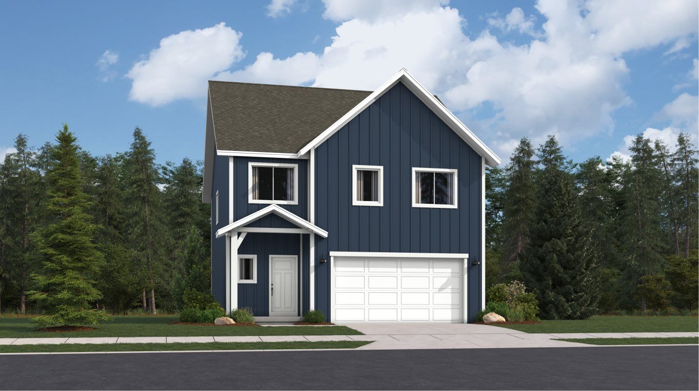 Elevation F - Wasatch Farmhouse