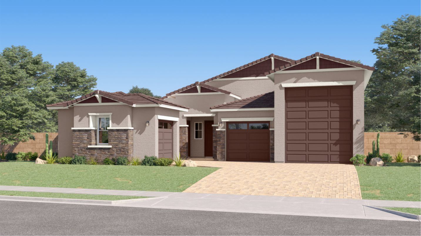 Elevation C - Craftsman home image