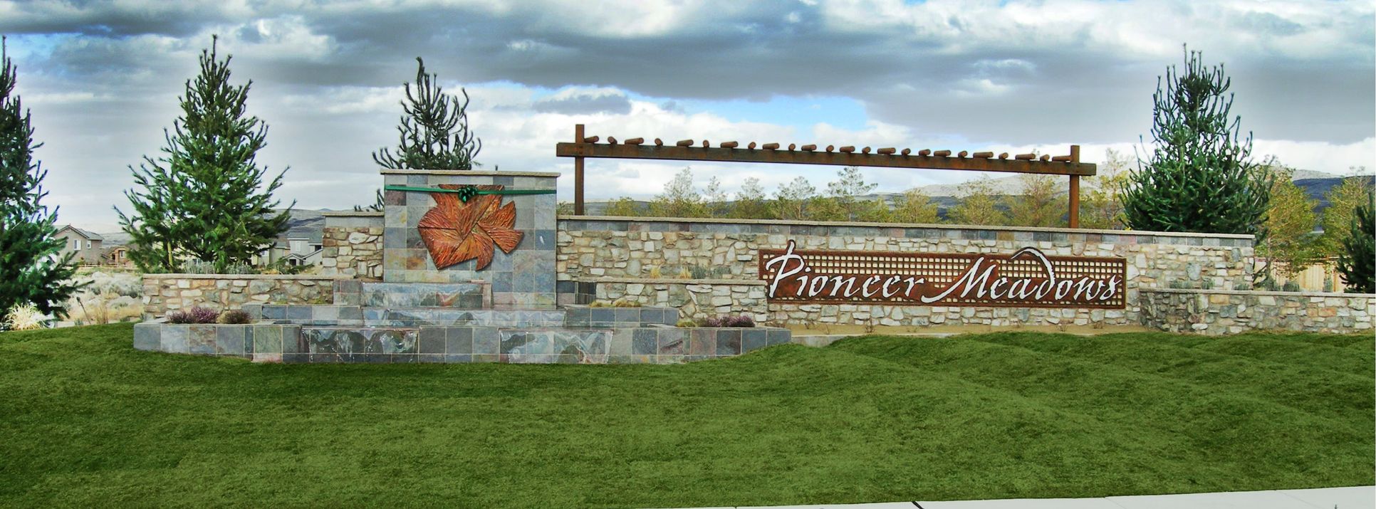 Pioneer Meadows Entry Monument