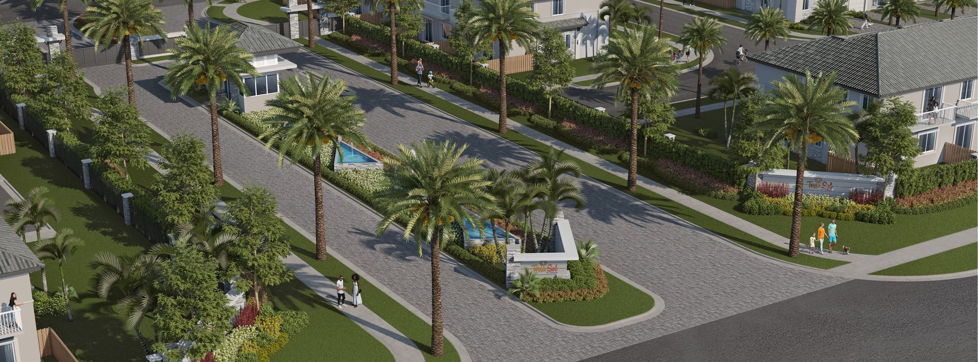 Aerial view of Terra Sol community