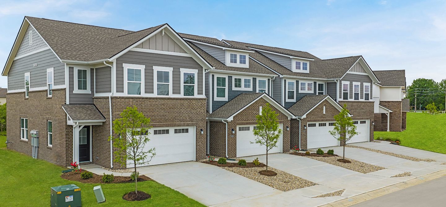 2 Story TH Ellis Acres Aerial Streetscape