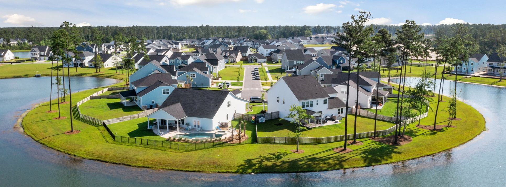 Waterside at Lakes of Cane Bay aerial