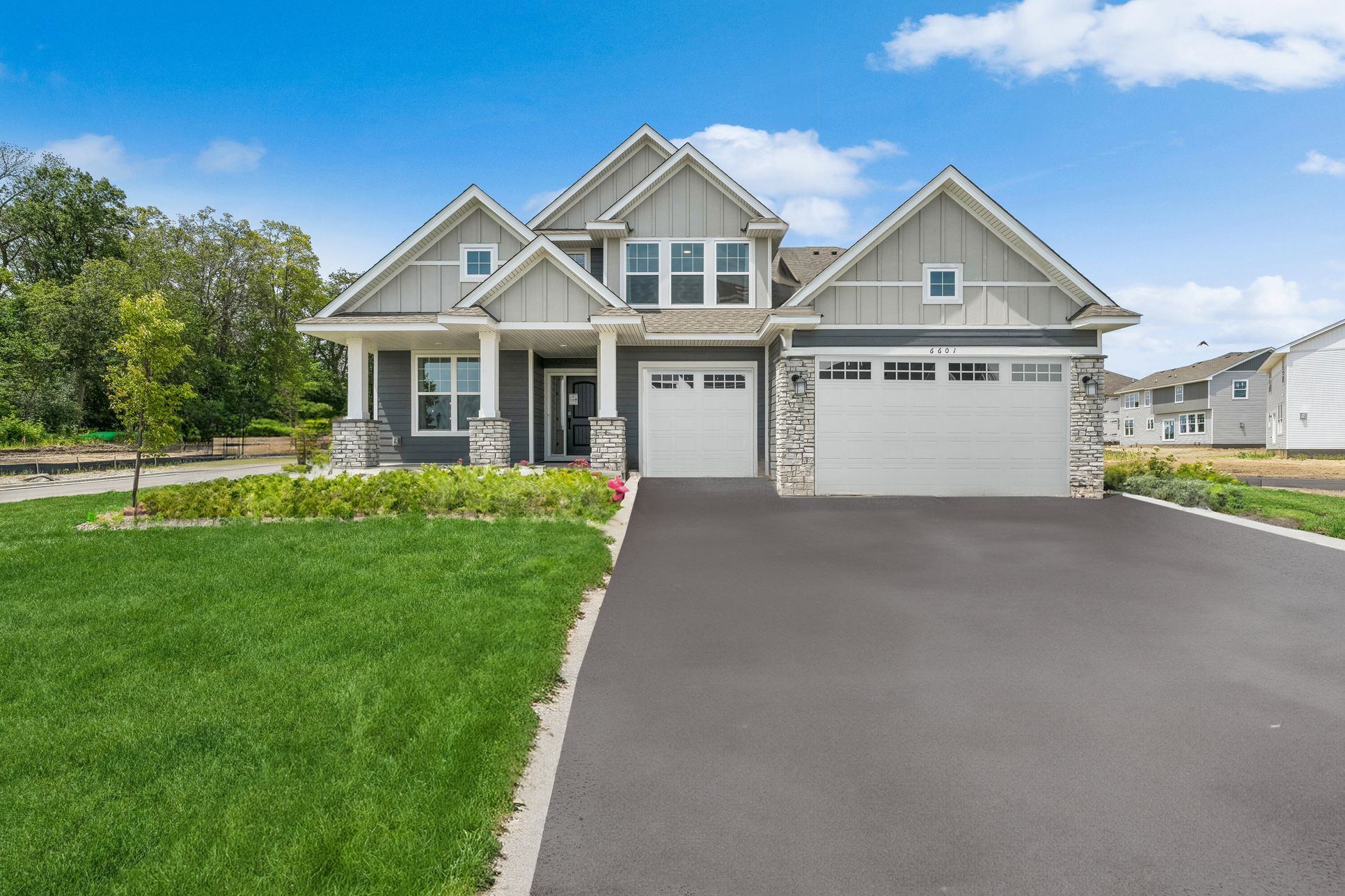 Single-family home exterior in Corcoran, MN