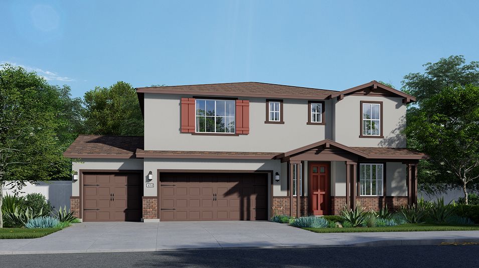 Elevation A - Cedar Glen Summerfield Res2673 California Ranch A