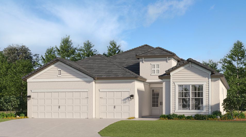 Elevation E - 2444 Manor Homes Calusa Country Club Summerville I