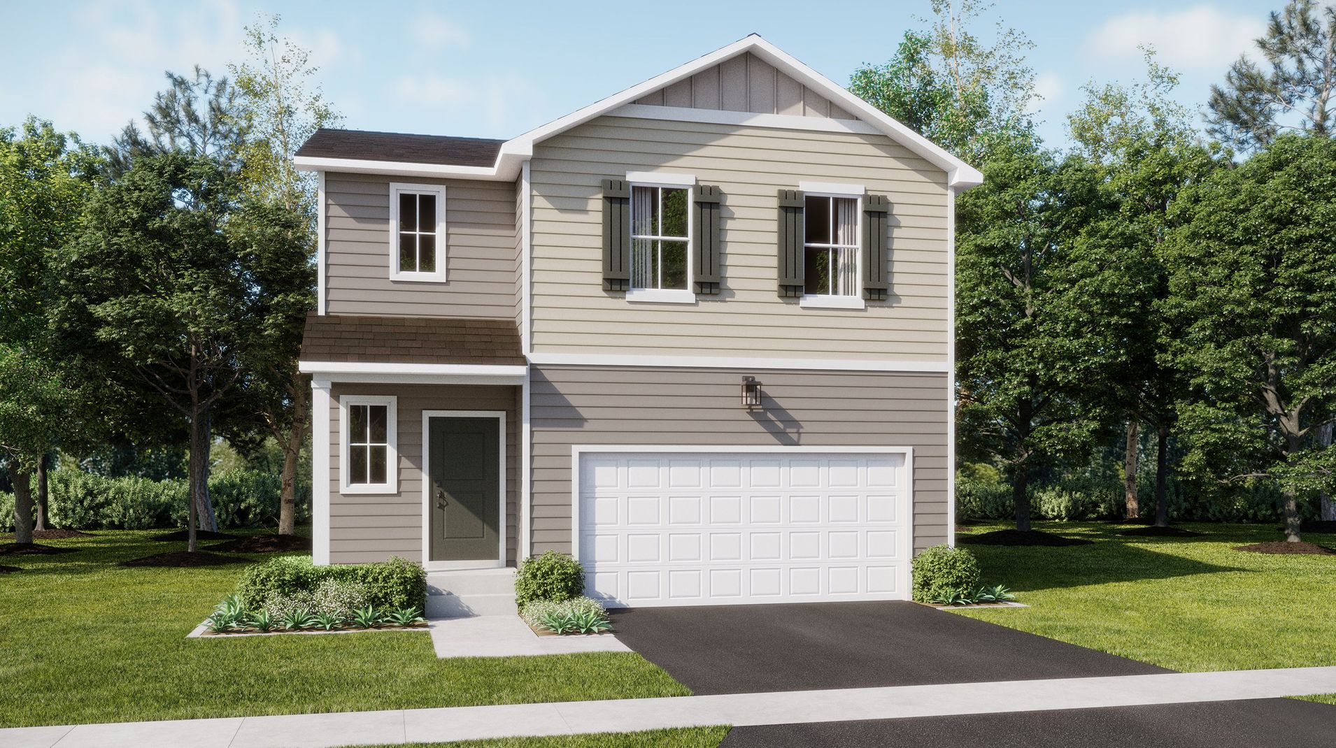 Elevation A - Parker Core L034 Crossvine Village Broadmoor A