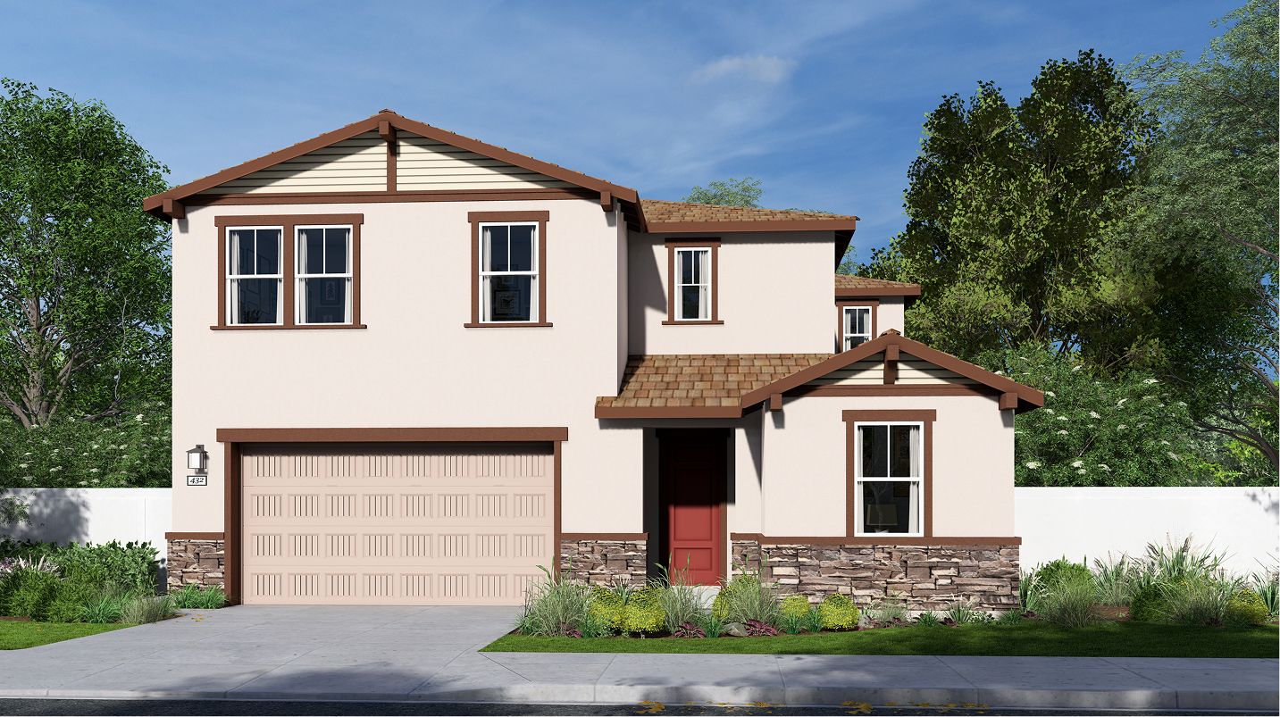 Elevation B - Symphony Arbor Ranch Res2463 Craftsman B