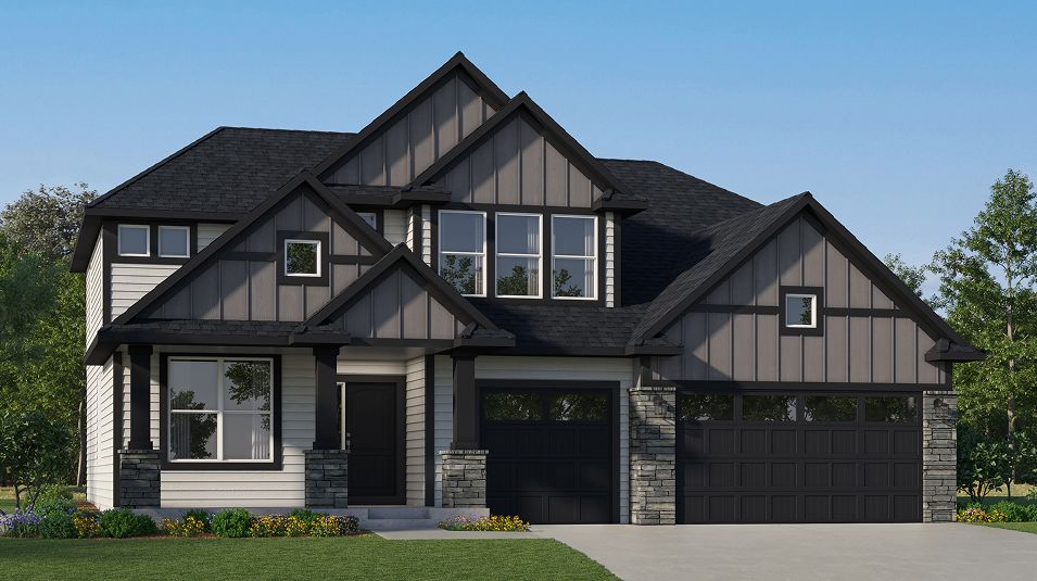 Elevation D3 - E H09 Ponds Highlands Hills Itasca Cottage II D3