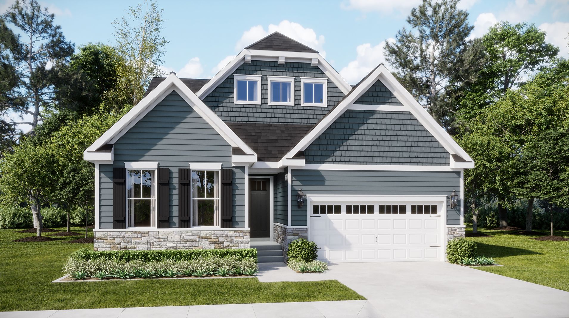Elevation CR - 2909 Signature Parklands Trace Camelot Craftsman C