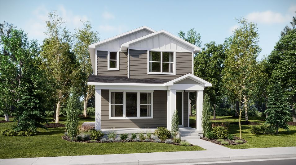 Elevation T - Wilcox Farms Granite Traditional Home Exterior