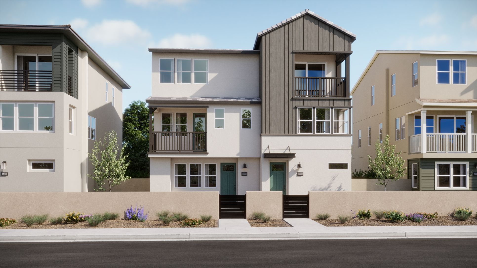 Exterior:Coral Valencia Plan1 Plan3 Modern Farmhouse 20 A