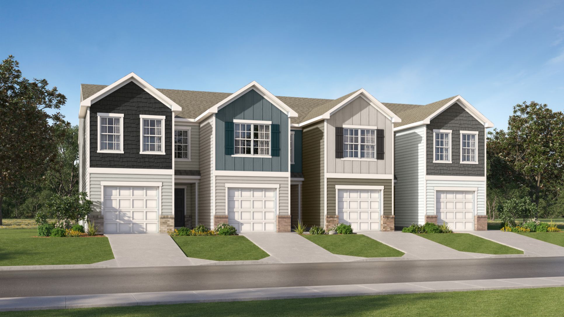 Exterior:Taylor Hill Townhomes 4plex