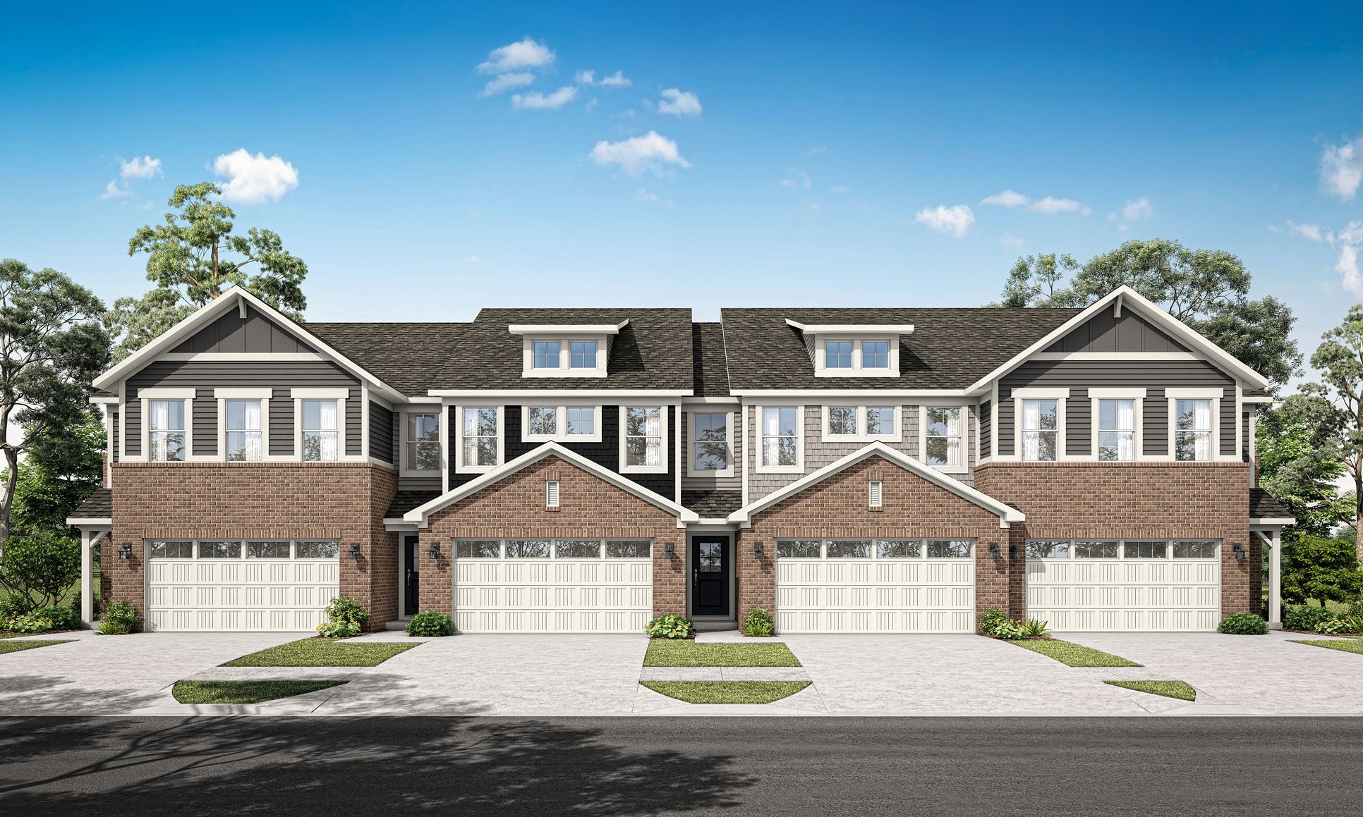 Exterior:01 Lennar IND Ellis Arce TH EN 4 Plex front CS 1,2,3,4 (1)