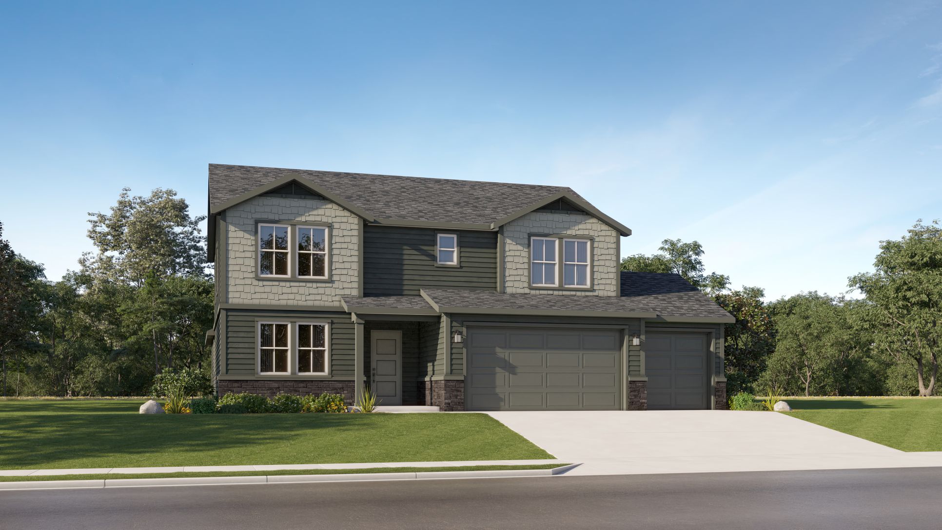 Exterior:2949 Terrace Falls Plan2949 Craftsman E