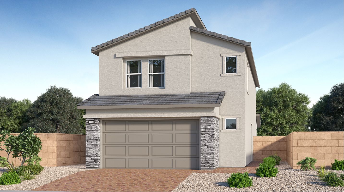 Elevation B - 2255 Sandpiper Summerlin Jan Exterior B B
