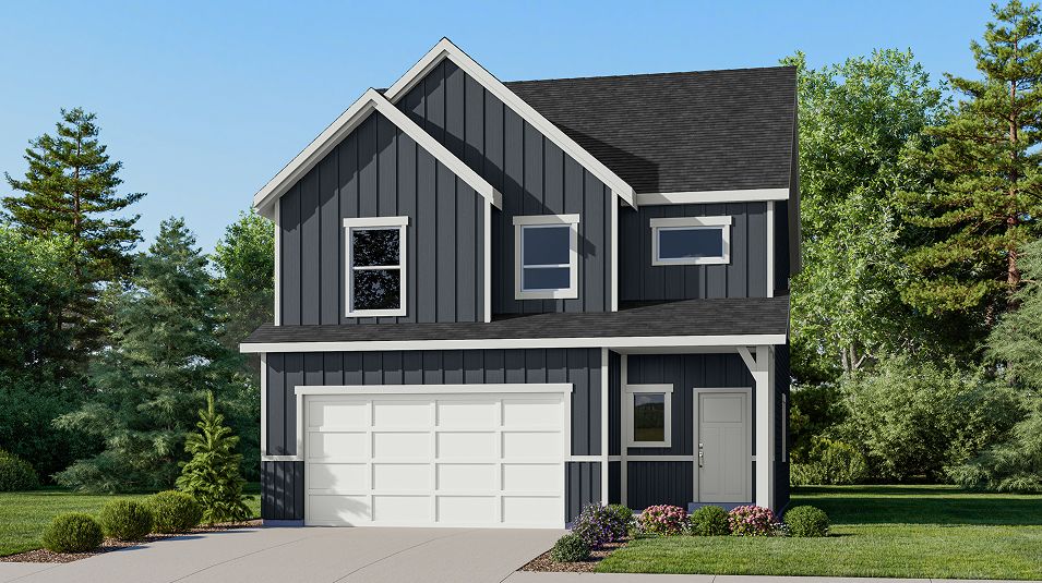 Elevation F - 1752 Villas Valleyat Wildflower Uinta Farmhouse F