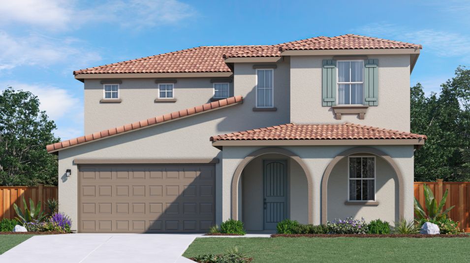Elevation A - Baldwin Ranch Holly Oak Res4 Mediterranean A