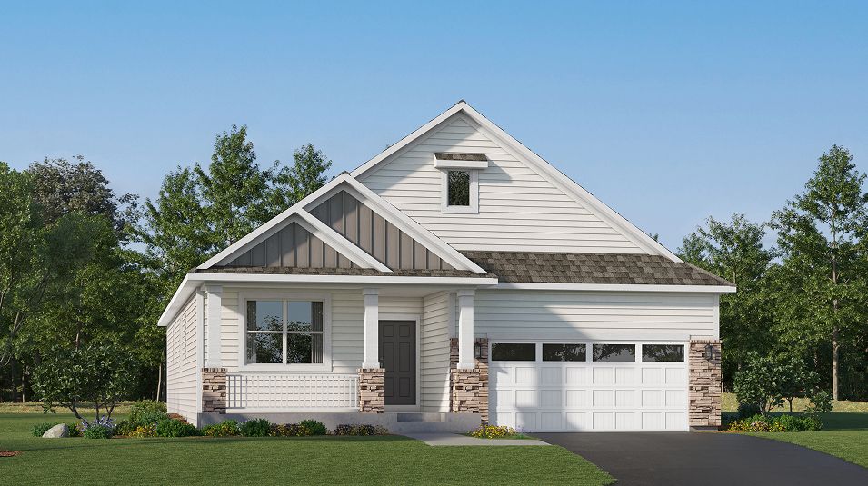 Elevation A2W - E J04 Lifestyle Villas Watermark Buckingham Farmho