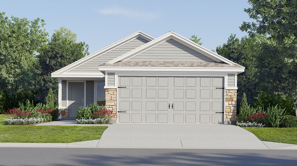 Elevation E - Grove Core 1541 Crosswinds Cottage Kitson E
