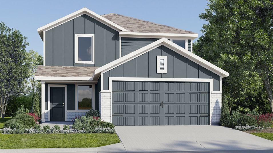 Elevation F - Grove Core FL L066 Cottage Crosswinds Morrow F