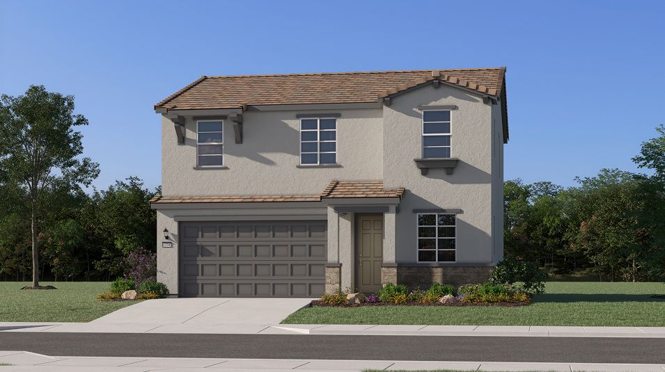 Elevation C - Contemporary home exterior