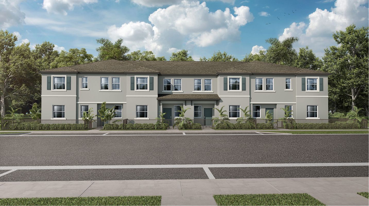 Elevation AI - Lennox Breezewood Townhomes Front View AIAE