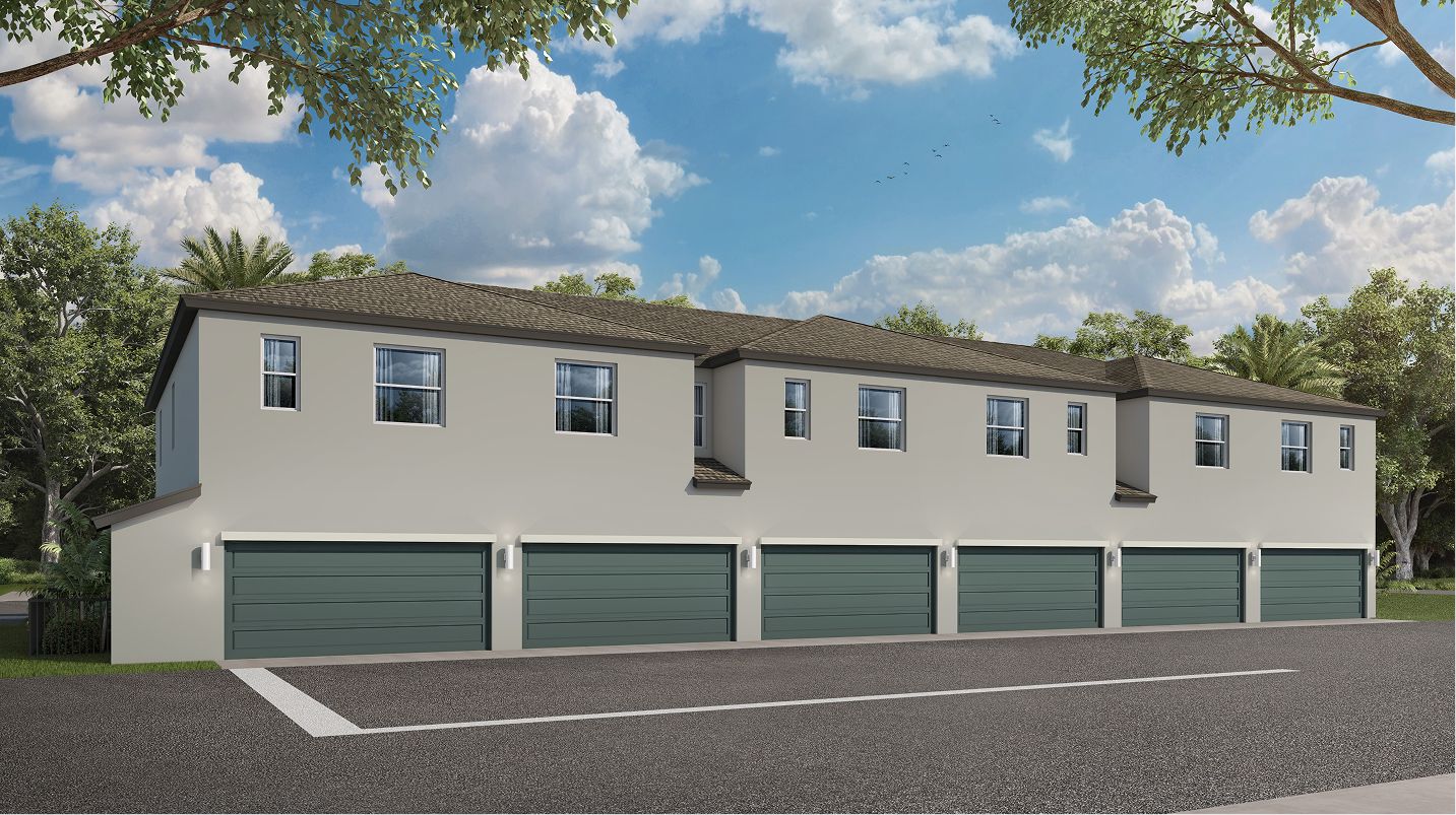 Elevation AE - Lennox Breezewood Townhome Rear View AE